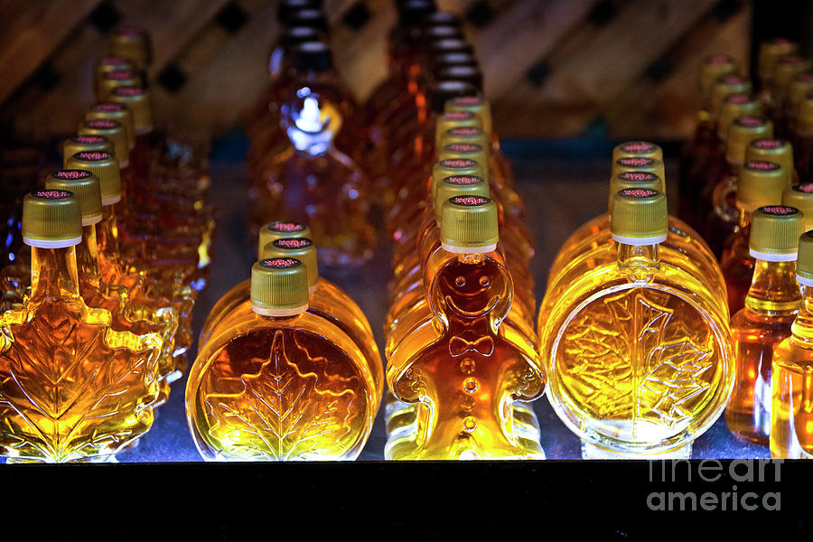 Cute Maple Syrup Bottles Photograph by Maria Janicki
