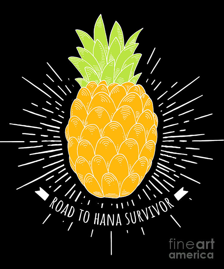 Pineapple fresh fruit drawing icon Royalty Free Vector Image