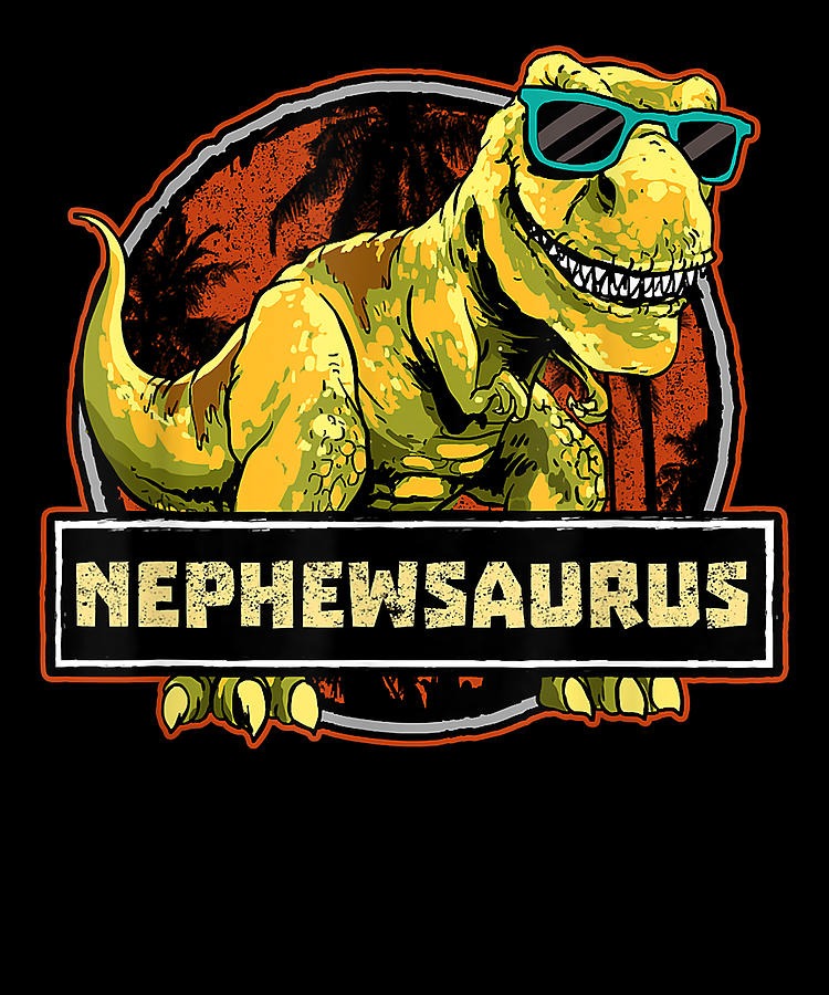 Cute Nephewsaurus Shirt T Rex Nephew Saurus Dinosaur Womens Boys Cute ...