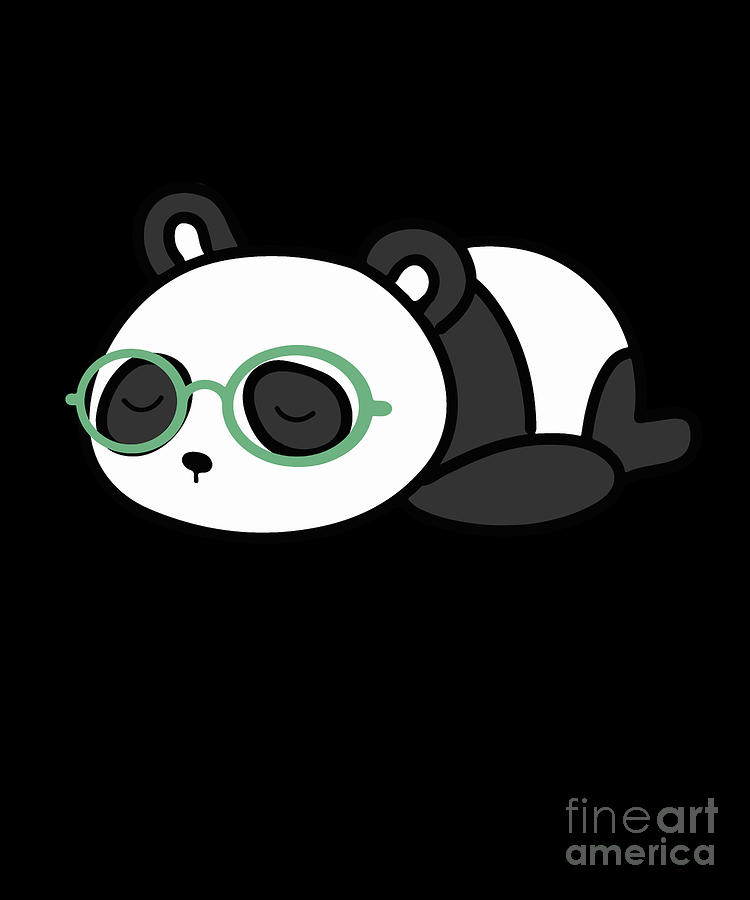 nerd panda face