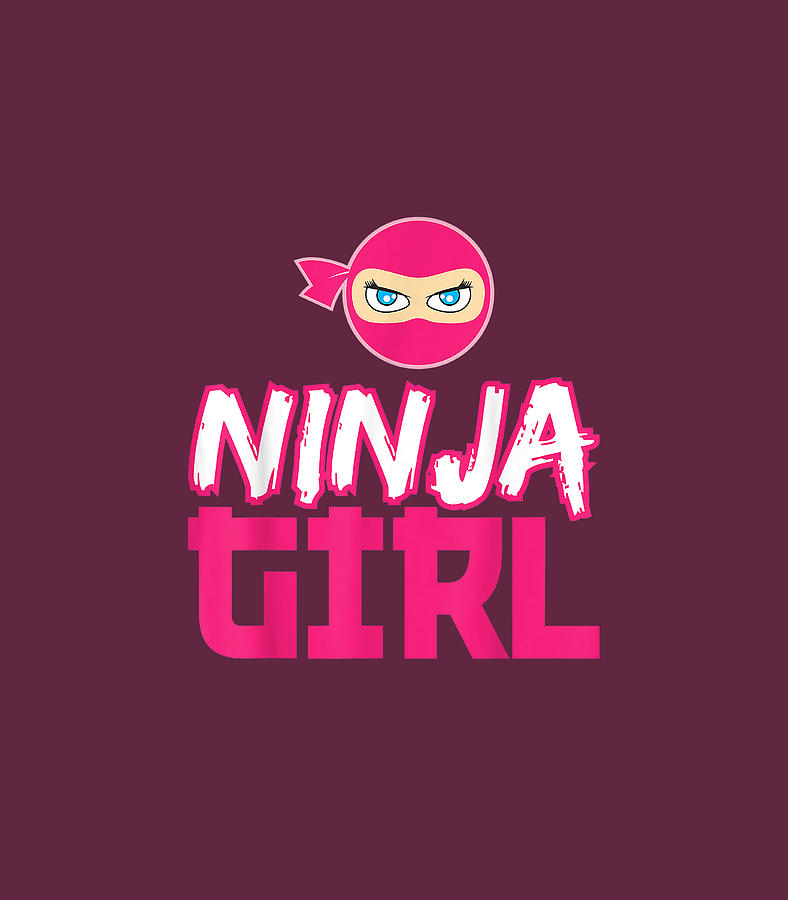Cute Digital Art - Cute Ninja Girl Ninja Fighter Funny by Dominic Cacey