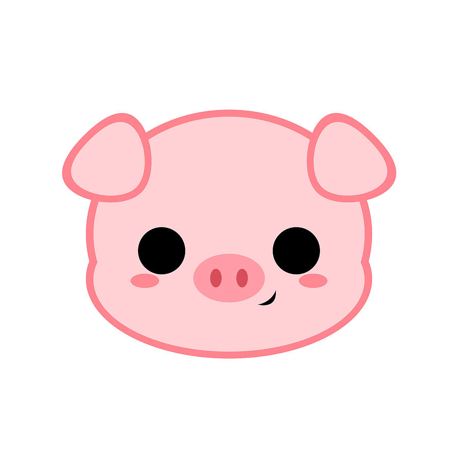 Line Drawing of a Cute Pig, Year of Pig Linear Style and Hand Drawn Vector  Illustrations, Character Design Outline Collection, Ca Stock Illustration -  Illustration of icon, domestic: 120455546