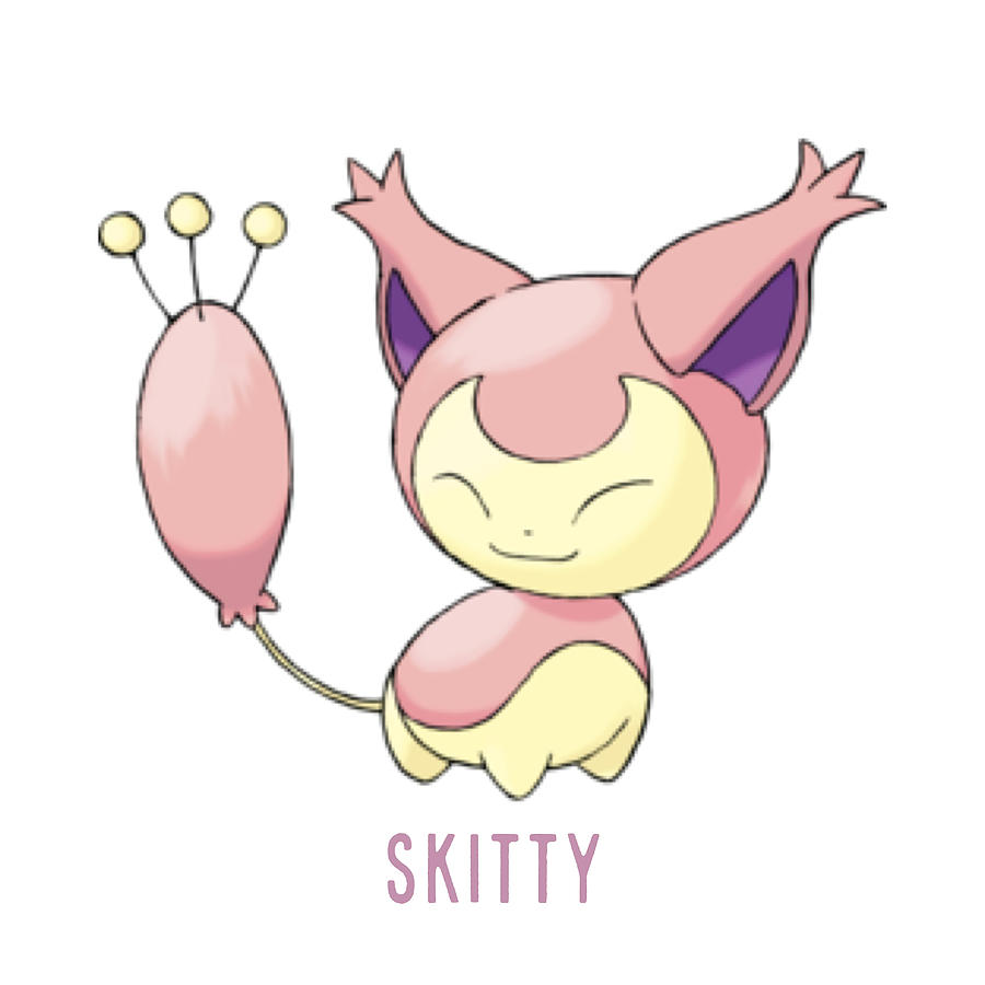 Cute Skitty Poster nostalgia Painting by Davis Eleanor | Fine Art America