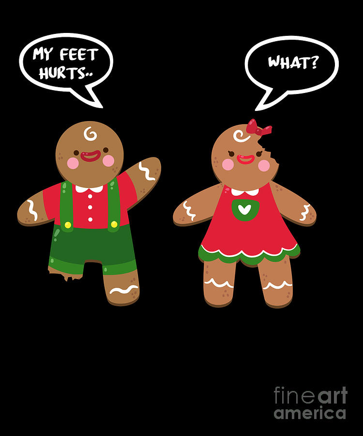 Cute Xmas Christmas Gingerbread Graphic Santa Winter December ...