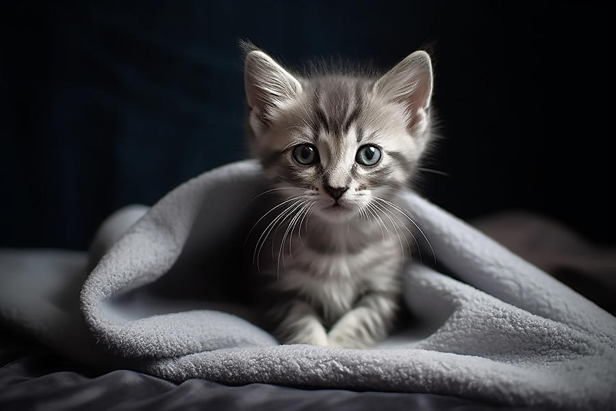 Cutie Kitten Mixed Media by Ed Taylor