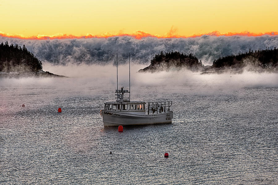 Cutler Harbor Sea Smoke 2 Photograph by Marty Saccone