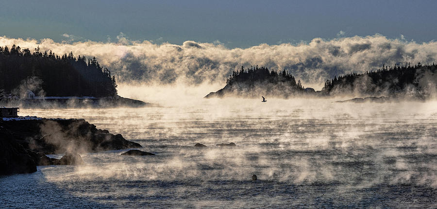 Cutler Harbor Sea Smoke 9 Photograph by Marty Saccone
