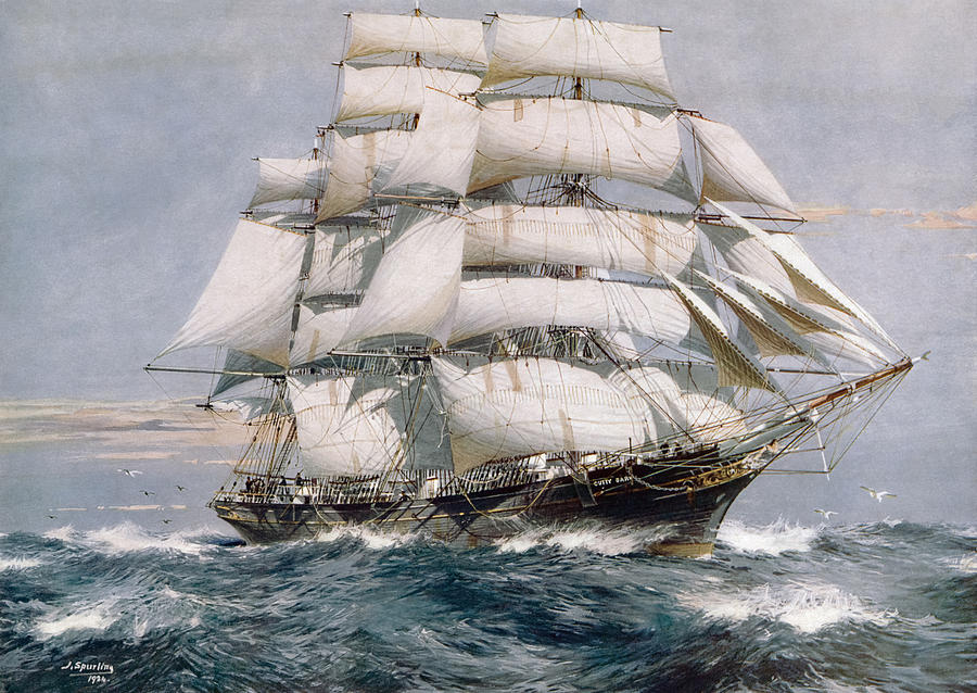 Nature Painting - Cutty Sark by Jack Spurling