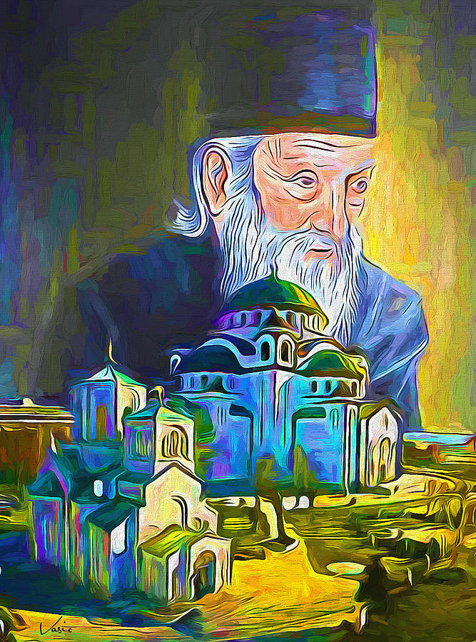 Cuvari pravoslavlja Painting by Nenad Vasic