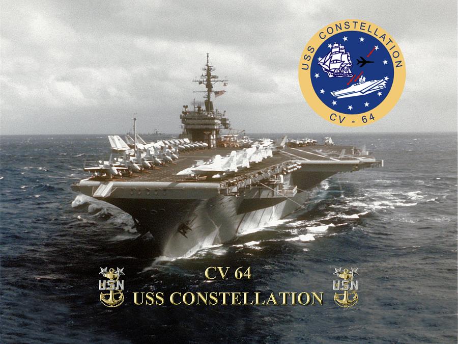 CV-64 USS Constellation Digital Art By Mil Merchant - Fine Art America