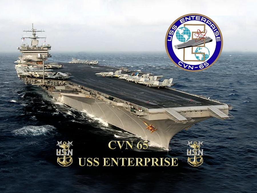 CVN-65 USS Enterprise Digital Art by Mil Merchant
