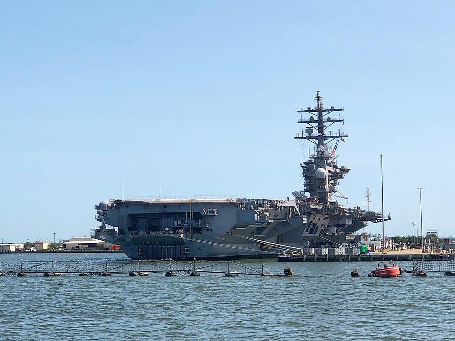 CVN 69 Eisenhower Photograph by William E Rogers - Fine Art America