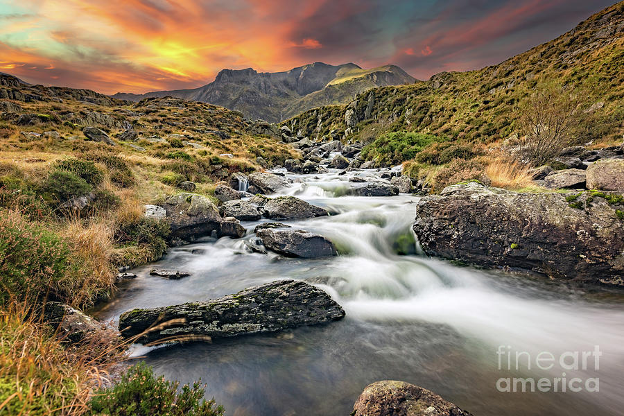 Cwm Idwal Rapids Snowdonia Wales Photograph by Adrian Evans