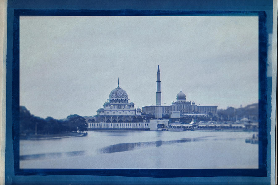 Cyanotype Photo of  Asian Cami  in Malaysia by Ahmet Asar Digital Art by Celestial Images