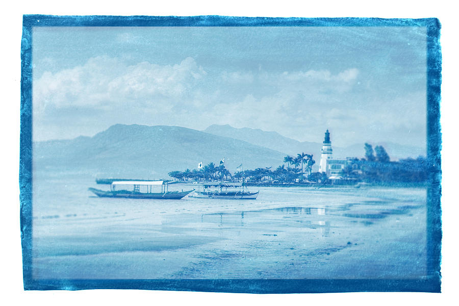 Cyanotype Photo of  Subic, Philippines by Ahmet Asar Digital Art by Celestial Images