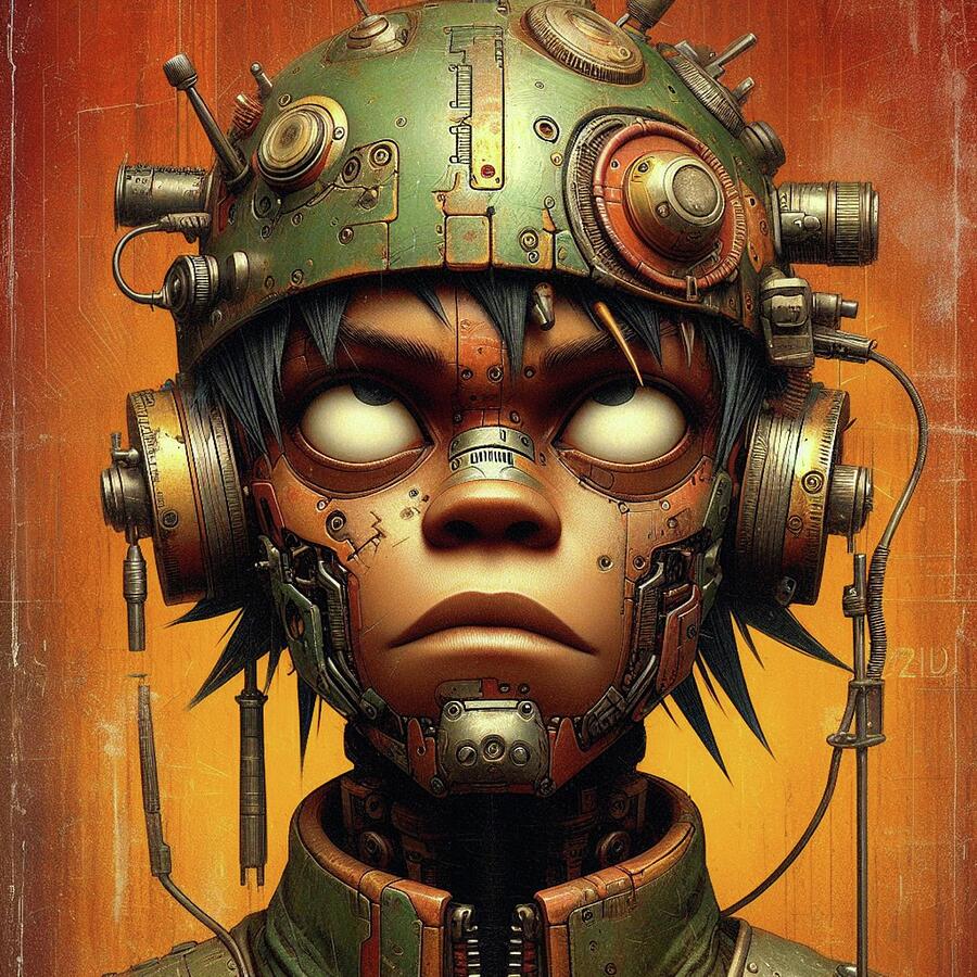 Cybernetic Convergence - The Enigmatic Gaze of Techno-Infused Identity Digital Art by Artfinity X Cybernetic Convergence - The Enigmatic Gaze of Techno-Infused Identity Digital Art by Artfinity X