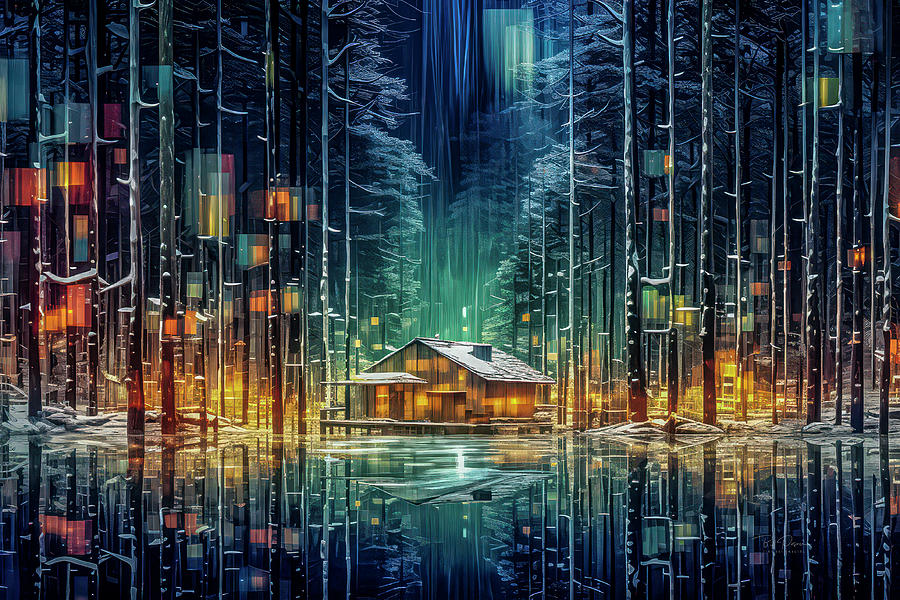 Cybernetic Winter Solace Digital Art by Bill Posner