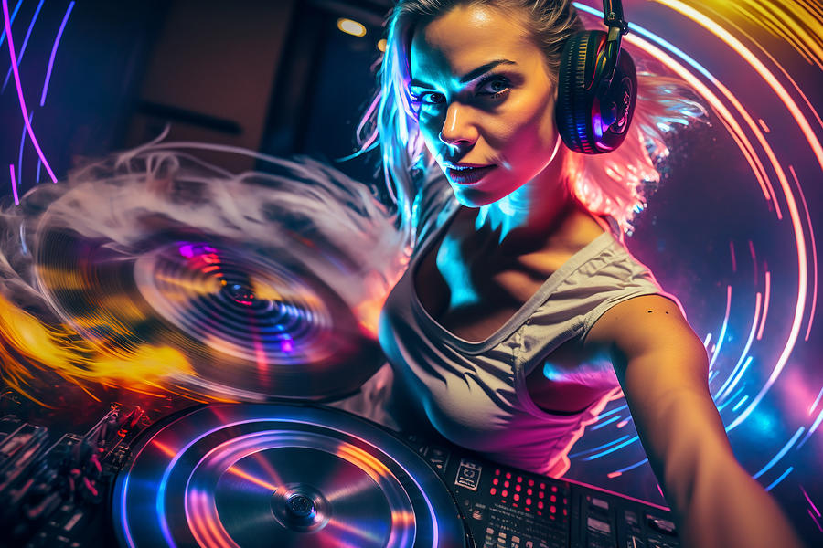 Cyberpunk Dj Girls By Daniel Costa 4 Digital Art by Daniel Costa - Fine ...