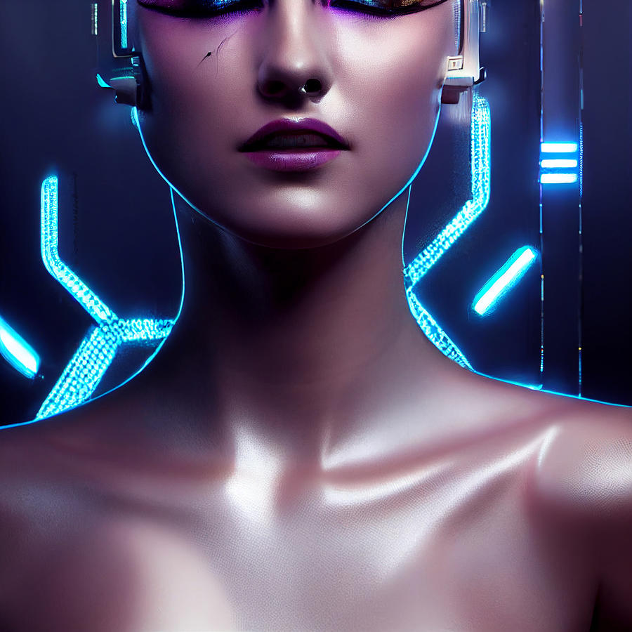 Cyberpunk Humanoid Digital Art by Night Art Philosopher - Pixels