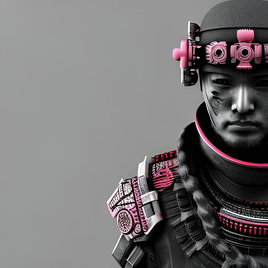 Cyberpunk Samurai Wielding A Gun On Craiyon