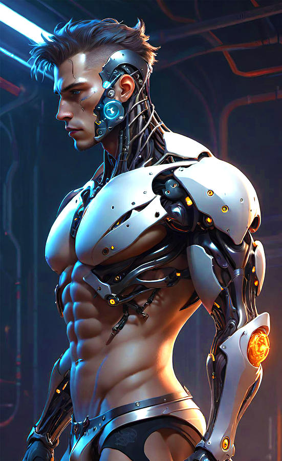 Cyborg Digital Art - Cyborg 2 by Barroa Artworks
