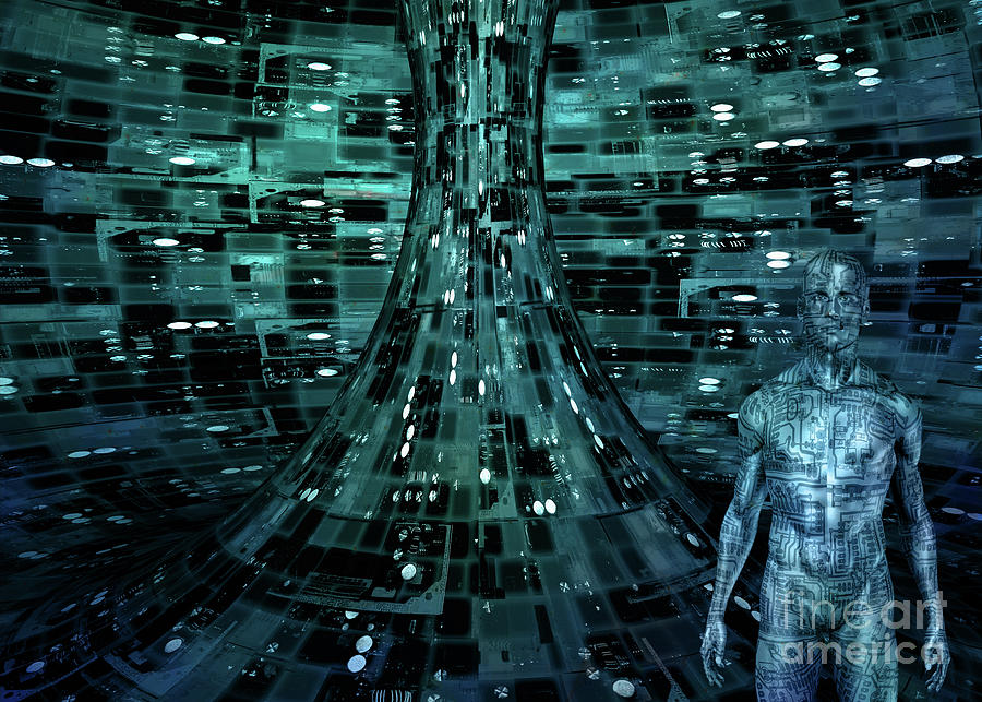 Cyborg Man Digital Art