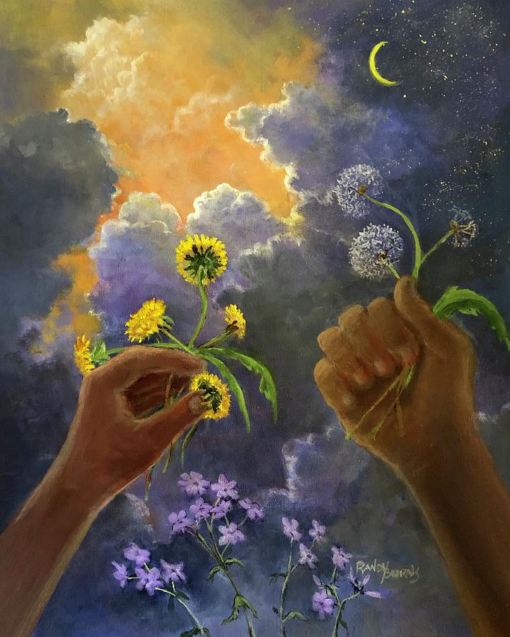 Flower Painting - Cycle Of Life by Rand Burns