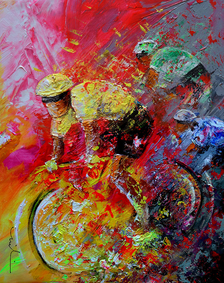 Cycledelic 01 Painting by Miki De Goodaboom