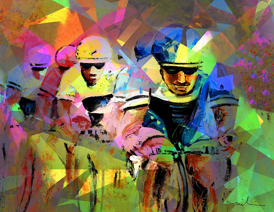 Cycling Galaxy 05 Painting by Miki De Goodaboom