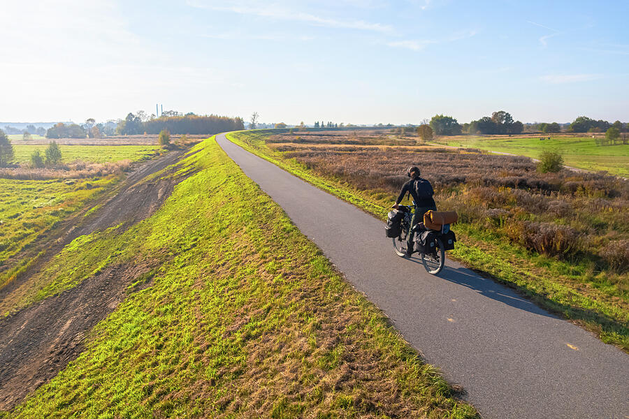 Cycling The Countryside Photograph by Charles Winmar Cycling The Countryside Photograph by Charles Winmar