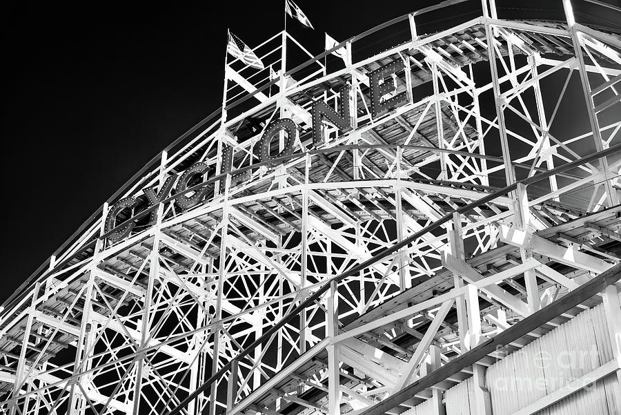 Cyclone Curves at Coney Island Photograph by John Rizzuto - Fine Art ...