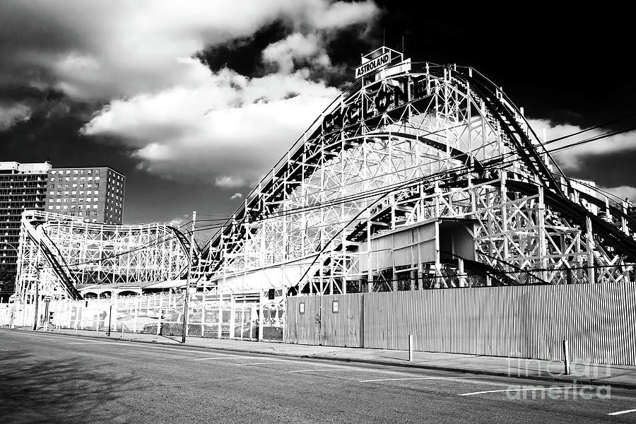 Cyclone Ride in 2006 at Coney Island Photograph by John Rizzuto