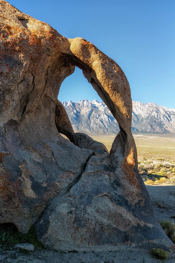 Cyclops Arch and the Sierra Nevada Mountain Range Photograph by Belinda Greb