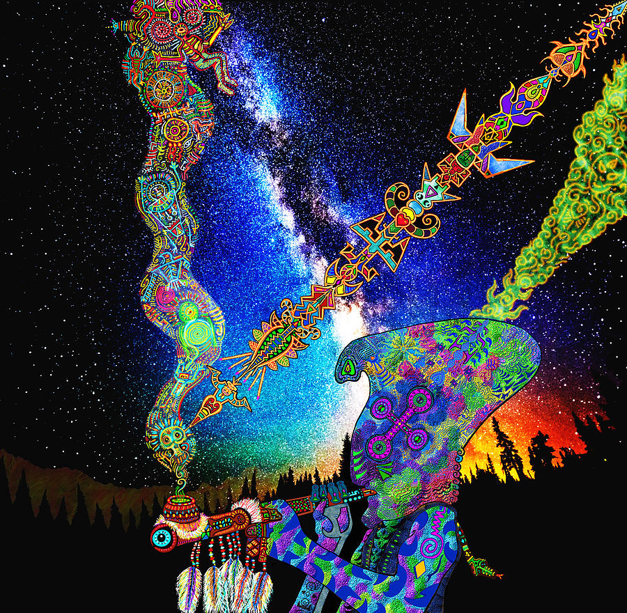 Cygnus Pipe Mixed Media by Myztico Campo Cygnus Pipe Mixed Media by Myztico Campo