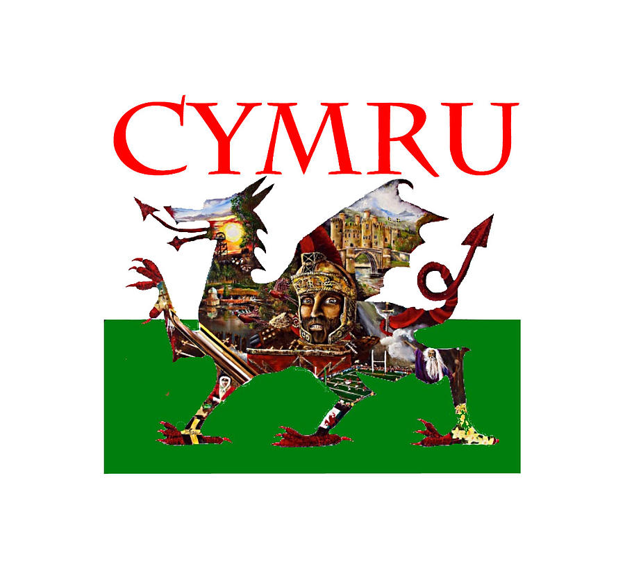 Cymru Digital Art by John Palliser