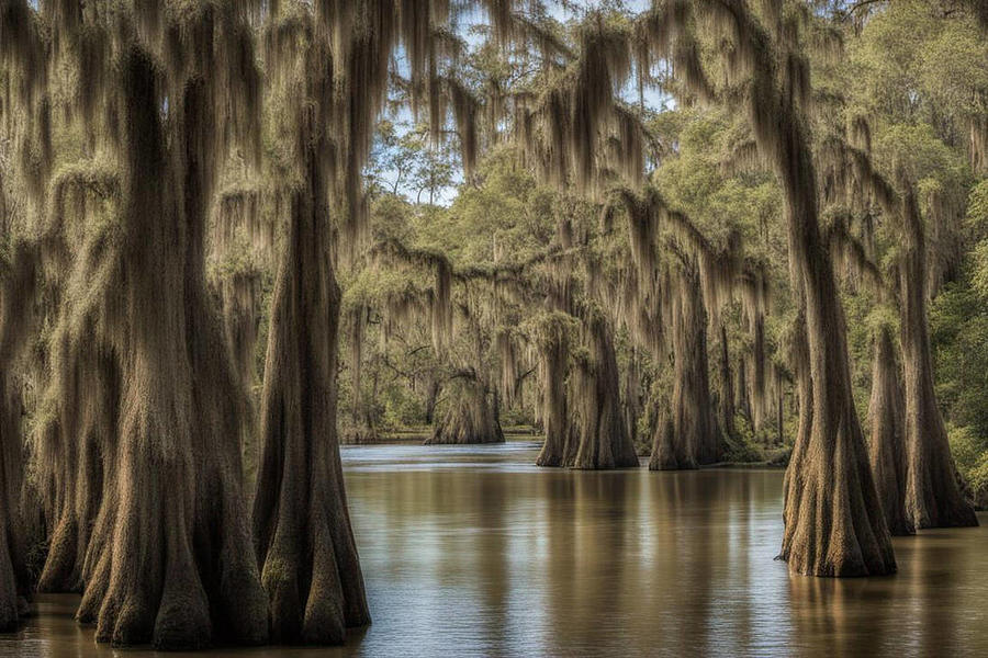 Cypress Trees Digital Art by Pat Goltz - Fine Art America