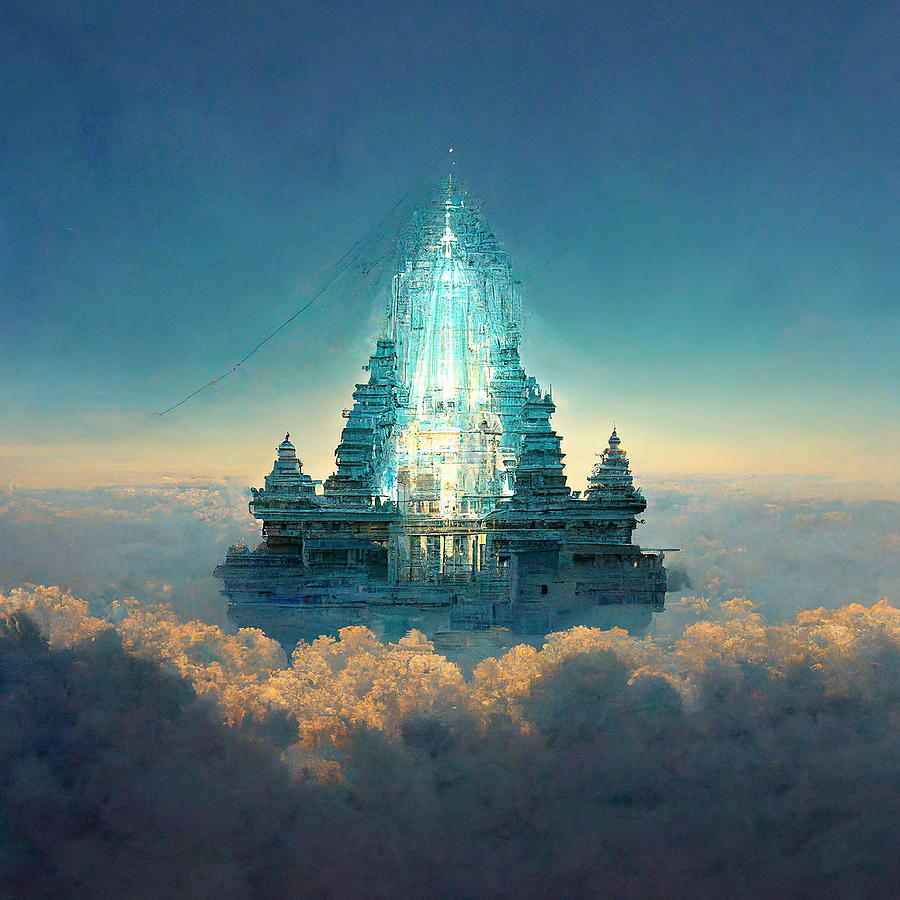 Cystal castle in the clouds Digital Art by Katie Pickering - Fine Art ...