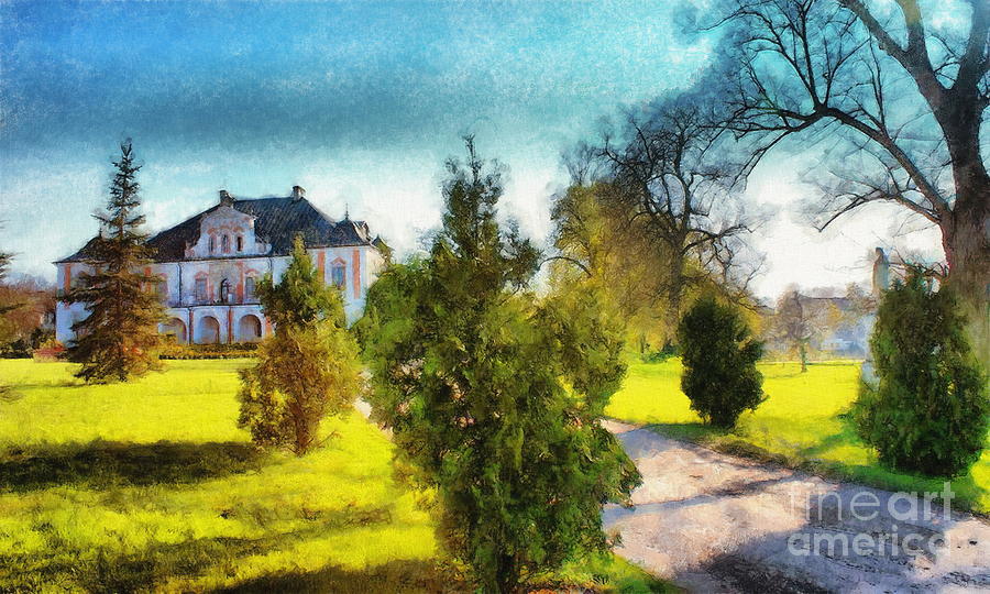 Czyzow Szlachecki Castle Digital Art by Jerzy Czyz