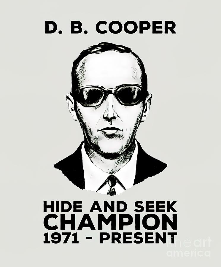 D B Cooper Hide And Seek Champion 1971 Present Painting By Julie Gray 