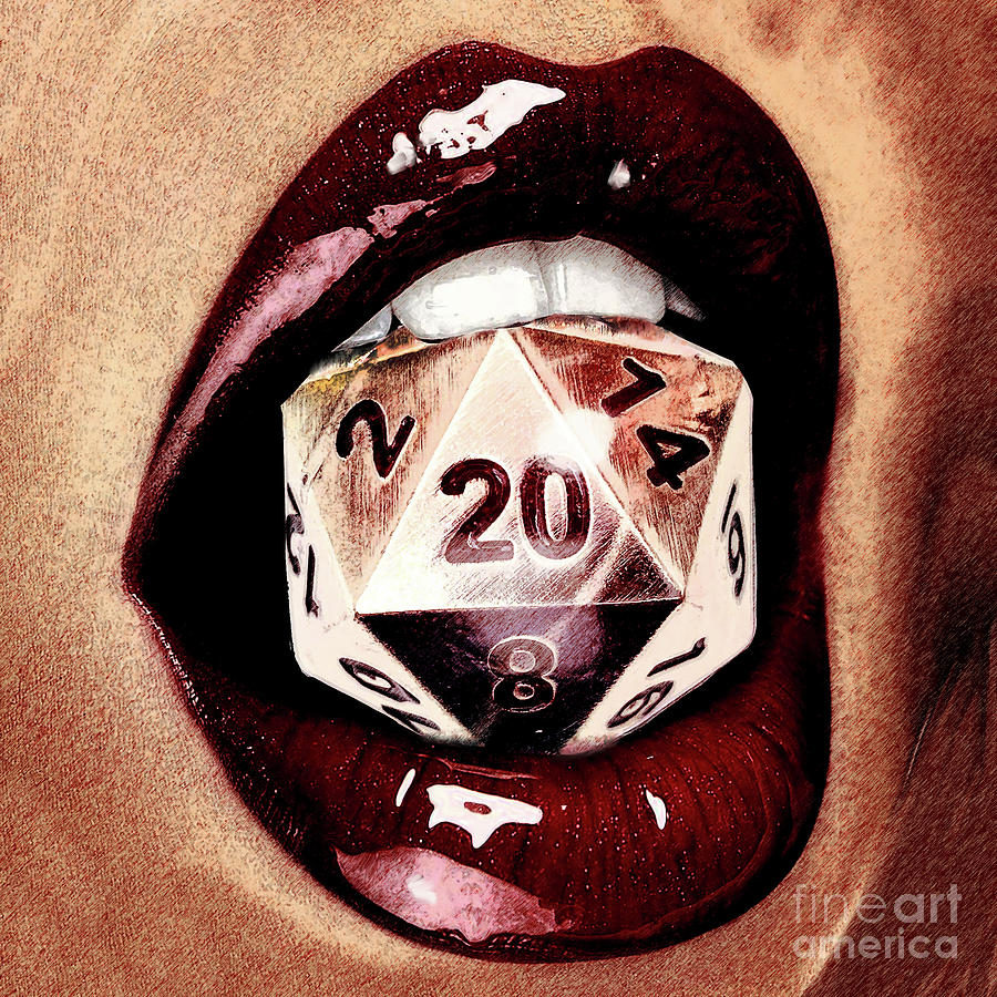 D20 Lips Digital Art