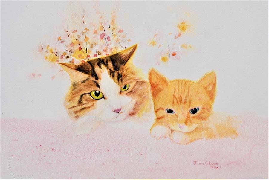 Da Cats Painting by John Glass