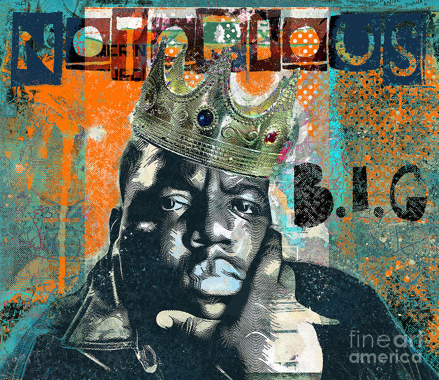 Da King Notorious Digital Art by Luz Graphic Studio