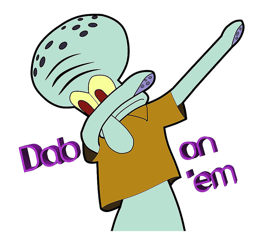 Dab Squidward Digital Art by Louis L Oconnell - Fine Art America