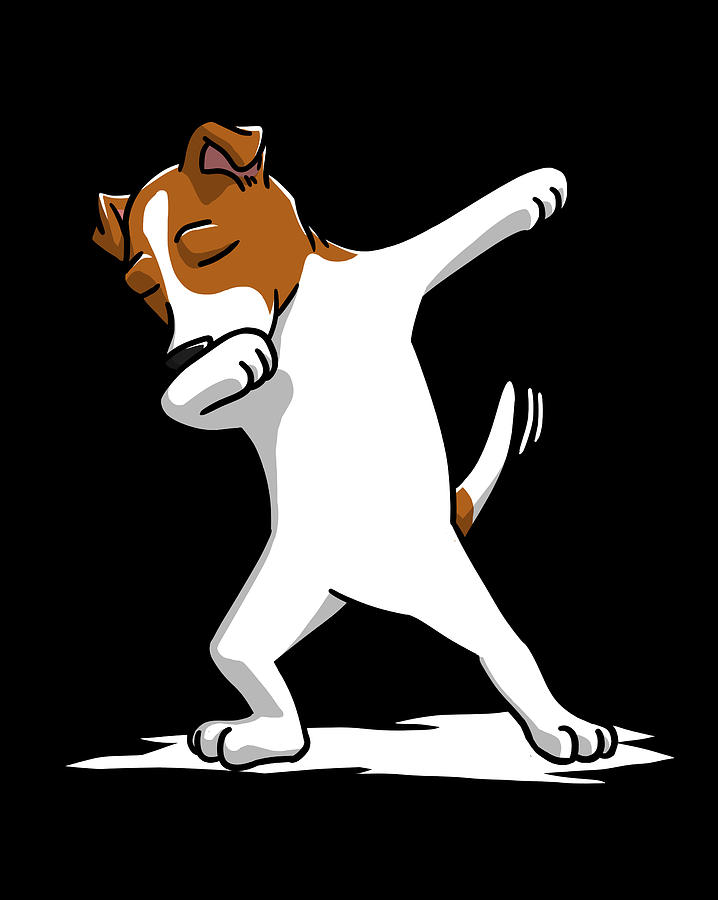 Dabbing Jack Russell Terrier Dab Dance Digital Art by Jeff Chen - Fine ...