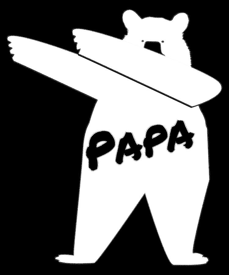 Dabbing Papa Bear Digital Art by Flippin Sweet Gear