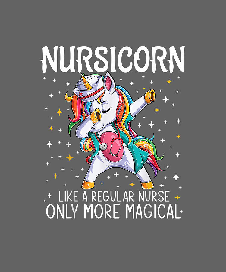 Sweatshirt Hoodie Nurse Dabbing Long Sleeve Dabbing Unicorn Funny Emergency Room Nurse Gift T-Shirt Men Womens Girls