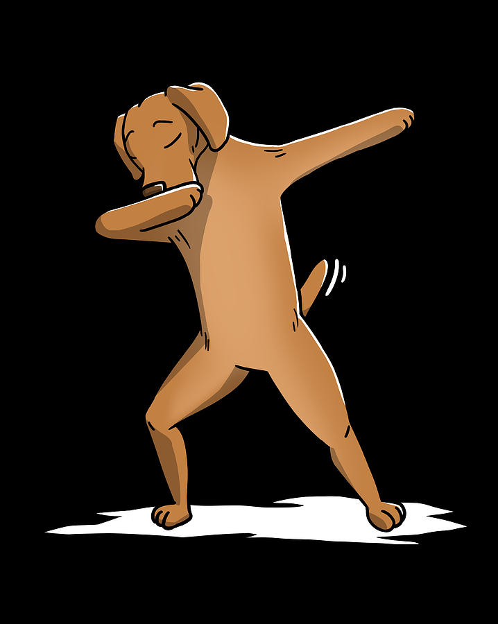 Dabbing Vizsla Dab Dance Digital Art By Jeff Chen Fine Art America 3598