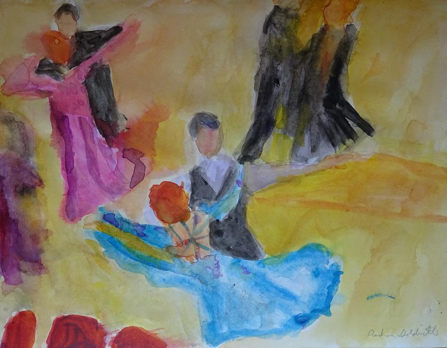 Dance Energy Painting by Andrea Goldsmith