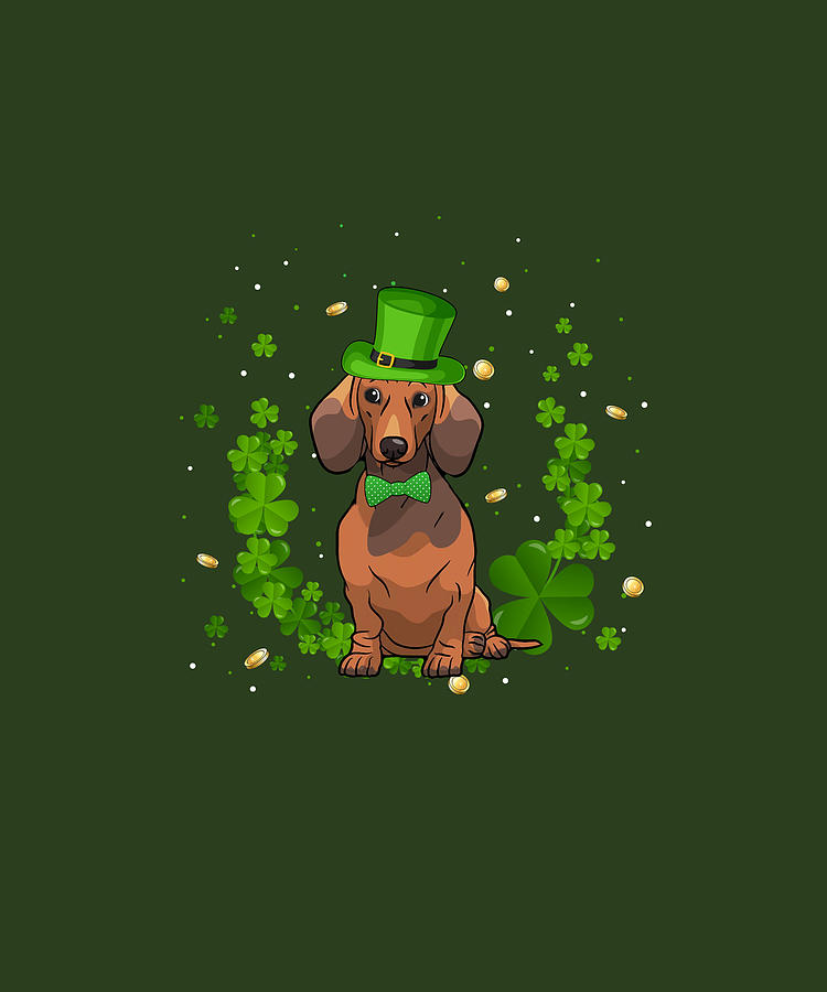 dachshund st patrick's day shirt