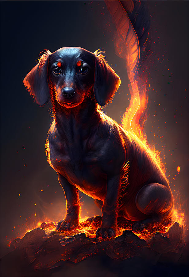 Dachshunds from Hell #13 by Betty Bentlay Digital Art by Ava ...